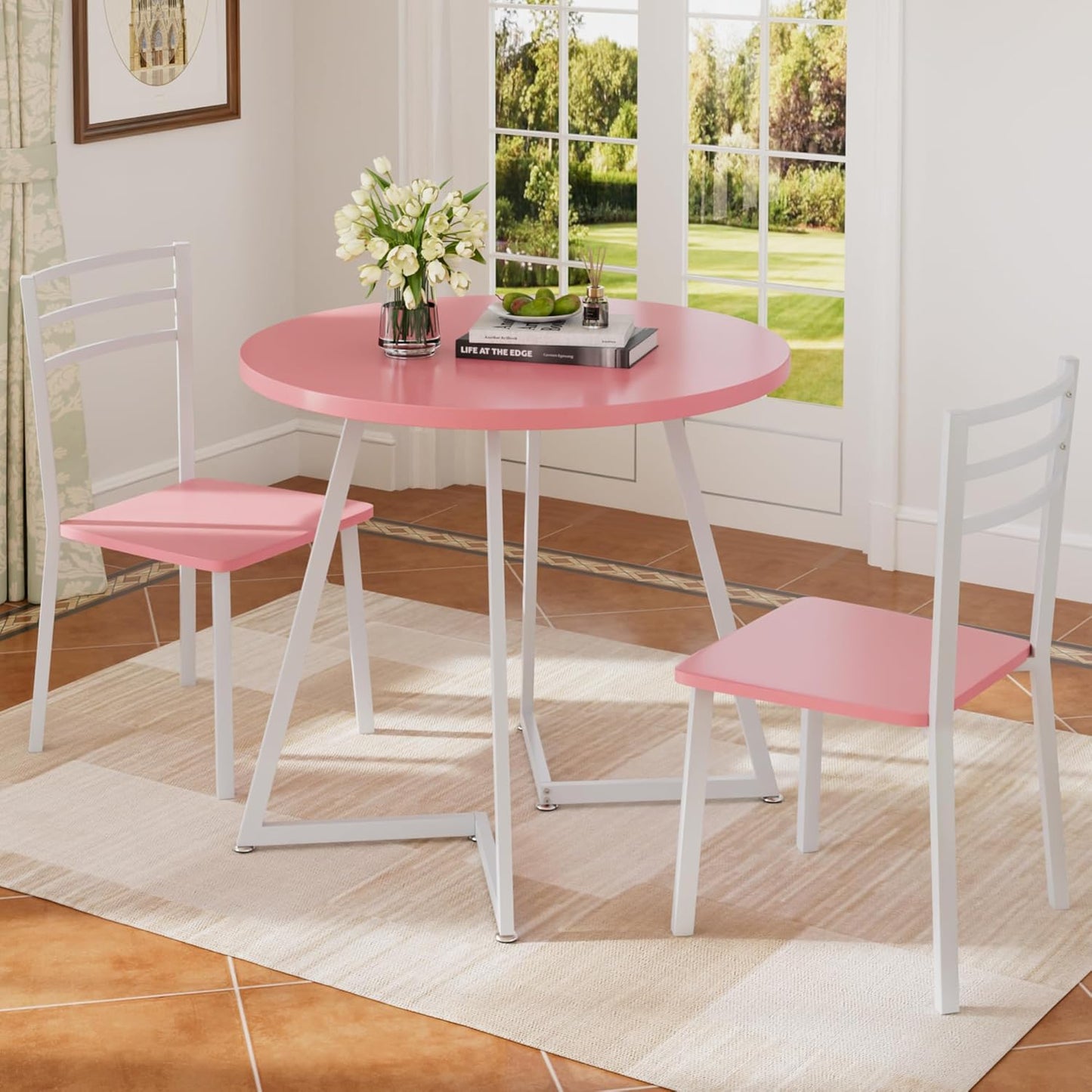 VECELO 3 Piece Kitchen Dining Room Set
