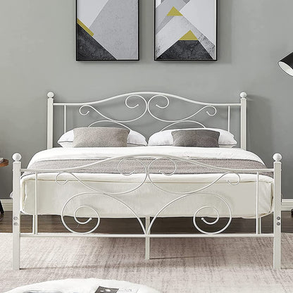 VECELO Classic Metal Bed Frame Mattress Foundation