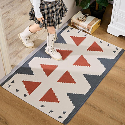 VECELO Front Door Mat Indoor Welcome Mat Outdoor, Absorbent Muddy Kitchen Rugs