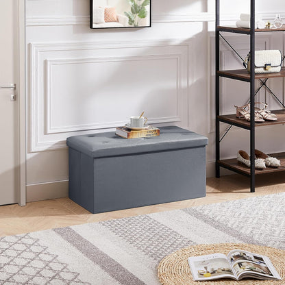 VECELO Storage Ottoman Bench End of Bed 43'' Footstool Footrest Stool Shoestool