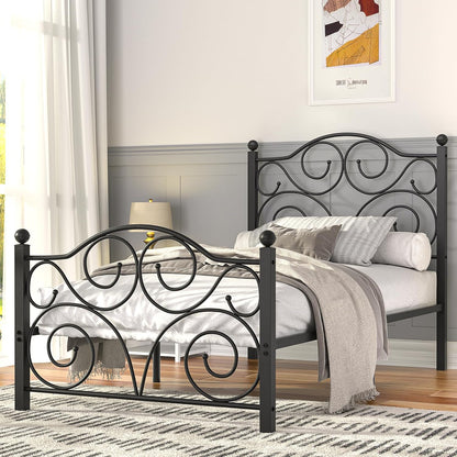 VECELO Classic Metal Bed Frame Mattress Foundation