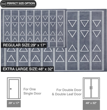 VECELO Outdoor Front Door Mat Outside Entrance, Low-Profile Welcome Mat