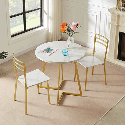 VECELO 3 Piece Kitchen Dining Room Set