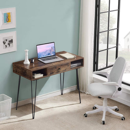 VECELO 39.3" Home Office Work Table with Drawers Computer Desk