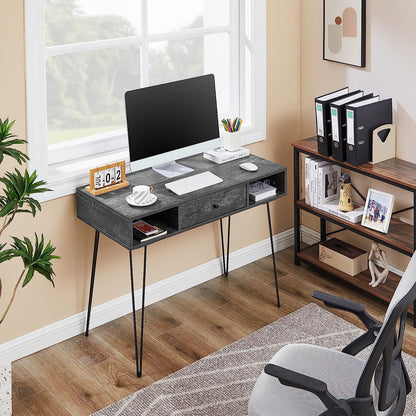 VECELO 39.3" Home Office Work Table with Drawers Computer Desk