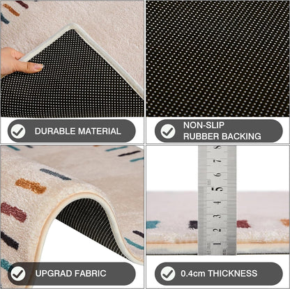 VECELO Outdoor Front Door Mat Outside Entrance, Low-Profile Welcome Mat